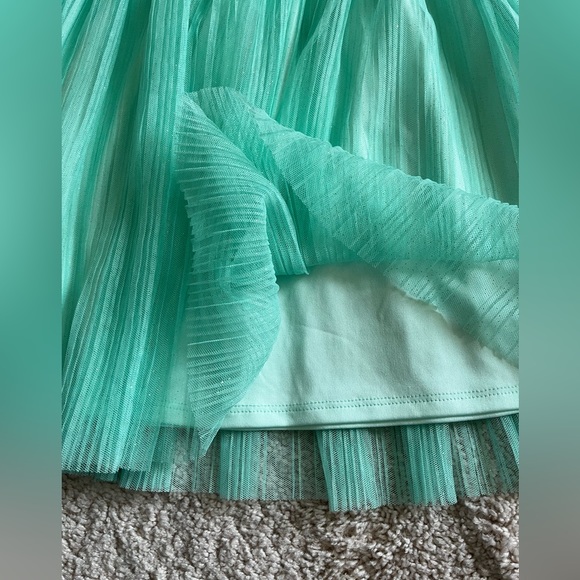 NWT Kate Spade Gorgeous Tulle Pleated Layered Girl Skirt Fresh Mint Size 14 Y - Picture 3 of 5